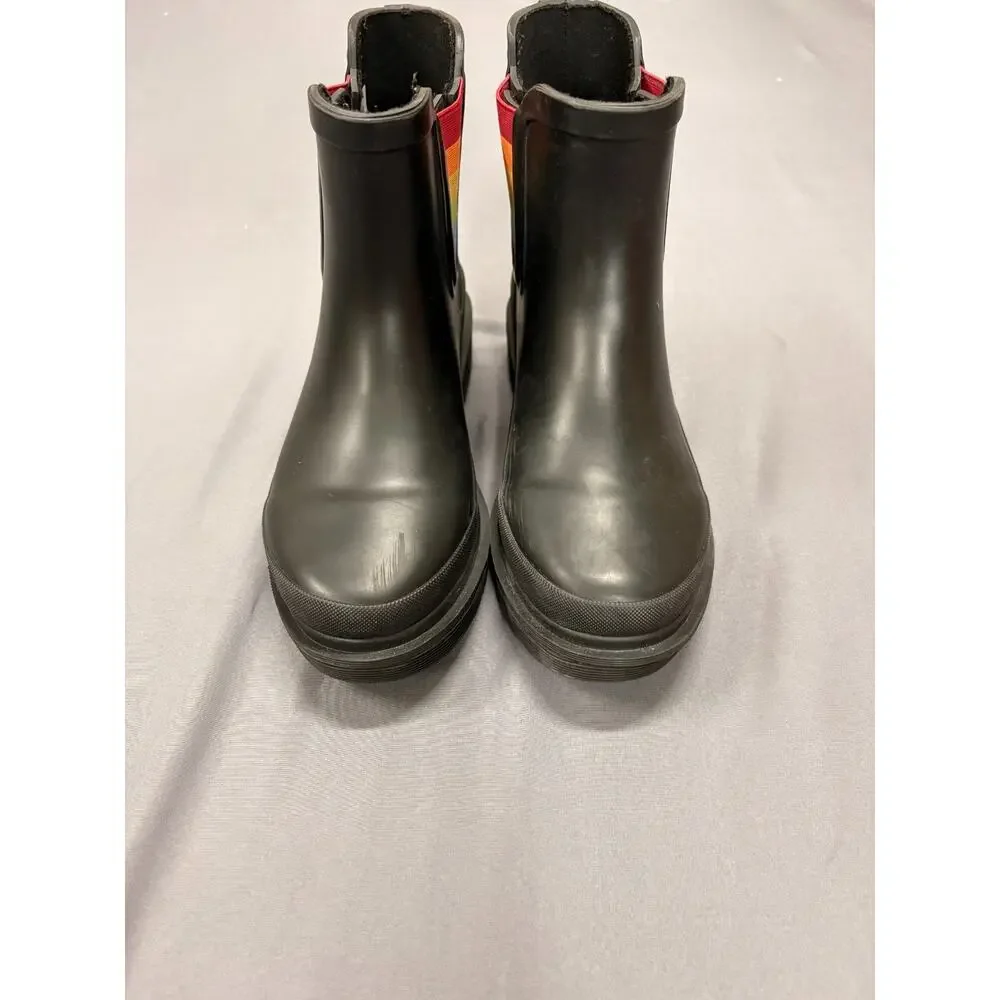 Chooka Ballard Pride 🏳️‍🌈Chelsea Waterproof Rain Boots Women’s Size 7 rainbow